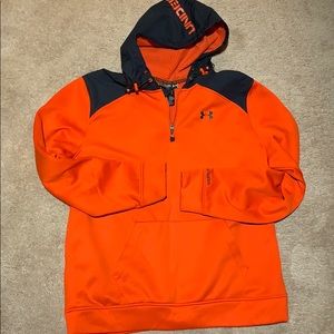 Under armour orange fleece sweatshirt
